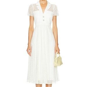 LIKELY Carena Dress in White